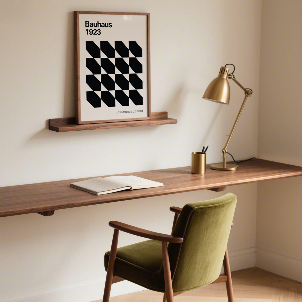 Geometric abstract Corporate Office Artwork with strong diagonal rhythm.