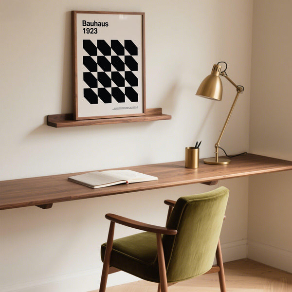 Geometric abstract Corporate Office Artwork with strong diagonal rhythm.