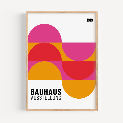 Bauhaus Ausstellung modern art poster for contemporary spaces
