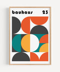 Bauhaus modern geometric poster for bold interiors
