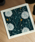 Minimalist dandelion-inspired poster for home decor.