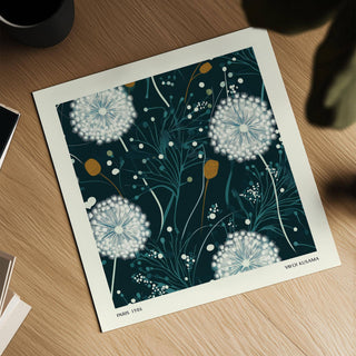 Minimalist dandelion wall art perfect for peaceful interiors