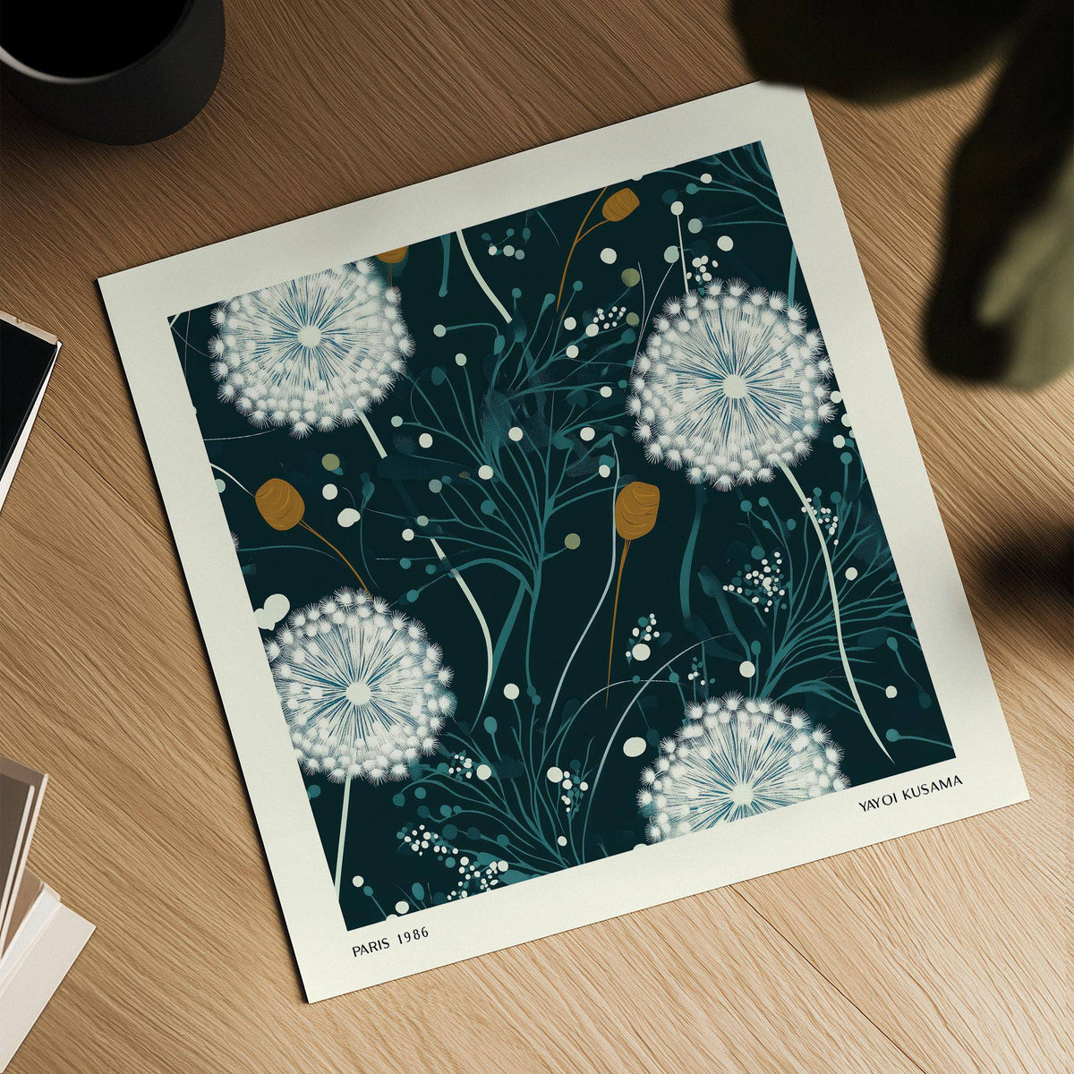 Minimalist dandelion wall art perfect for peaceful interiors