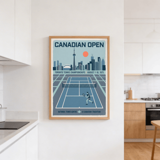 Canadian Open Tennis Art Print with National Tennis Centre text at bottom