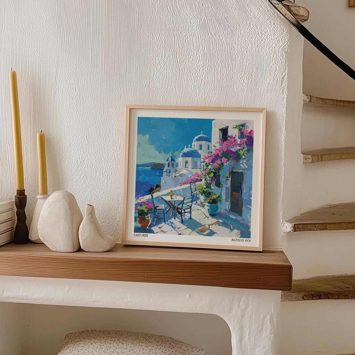 Mediterranean Santorini Wall Art Prints for home
