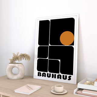 Bold contrast design in minimalist office artwork prints for office walls