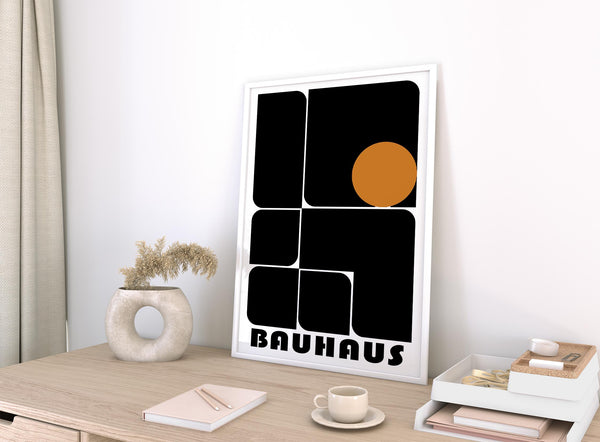 Bold contrast design in minimalist office artwork prints for office walls