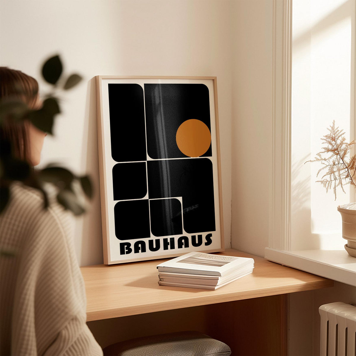 High-quality matte paper finish for modern office artwork prints