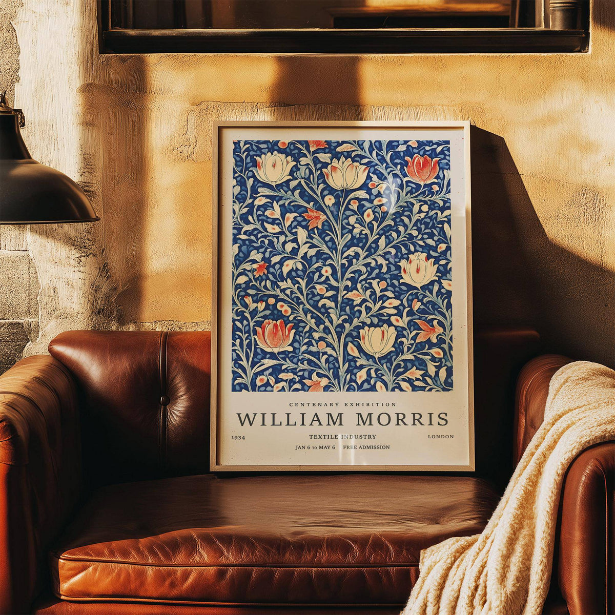 Floral-themed vintage flower wall art featuring sweeping stems and blossoms