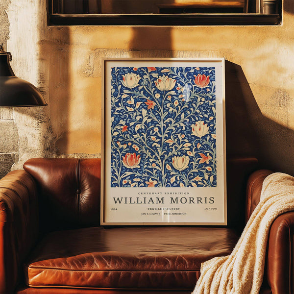 Floral-themed vintage flower wall art featuring sweeping stems and blossoms