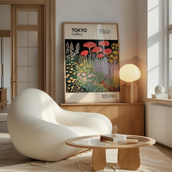 Framed Japanese vintage art for elegant home decor