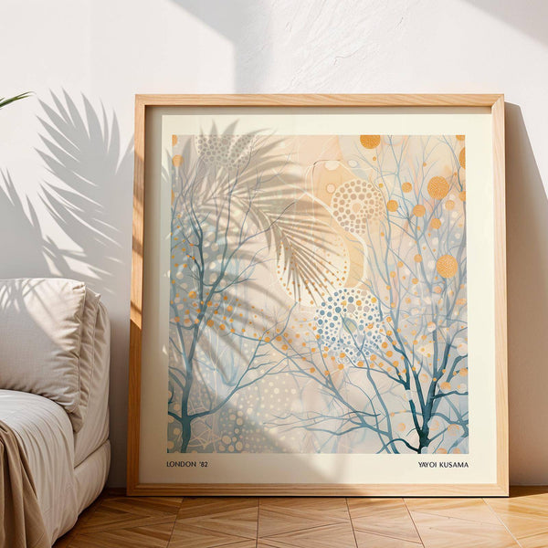 minimalist poster art with intricate nature-inspired patterns