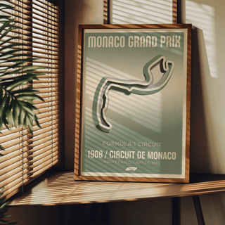 Close detail of twisting track map in layered Green, Gray, White palette