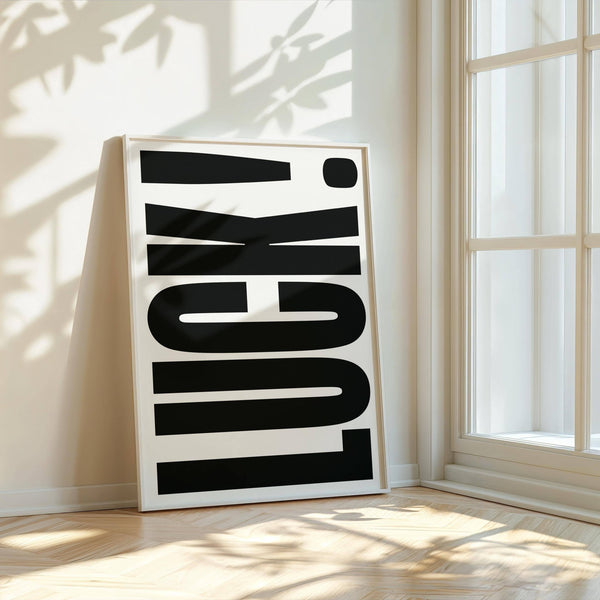 High-quality minimalist artwork designed for good luck gifts