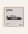 Lexus Art Print in Gray for office wall art display