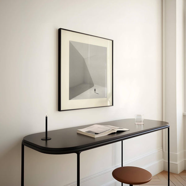 Square art prints with abstract shapes and soft light for modern homes