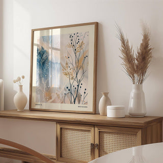 Modern abstract neutral prints enhancing minimalist decor styles