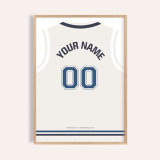 Arched name and 00 number jersey-back poster wall art