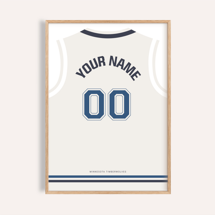 Arched name and 00 number jersey-back poster wall art