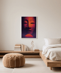 Decorate with Dreamy Mask Wall Art in red and pink, wall art