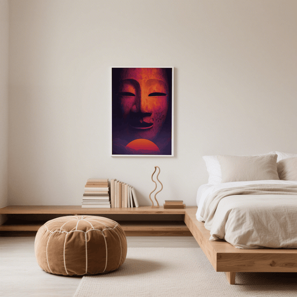Decorate with Dreamy Mask Wall Art in red and pink, wall art