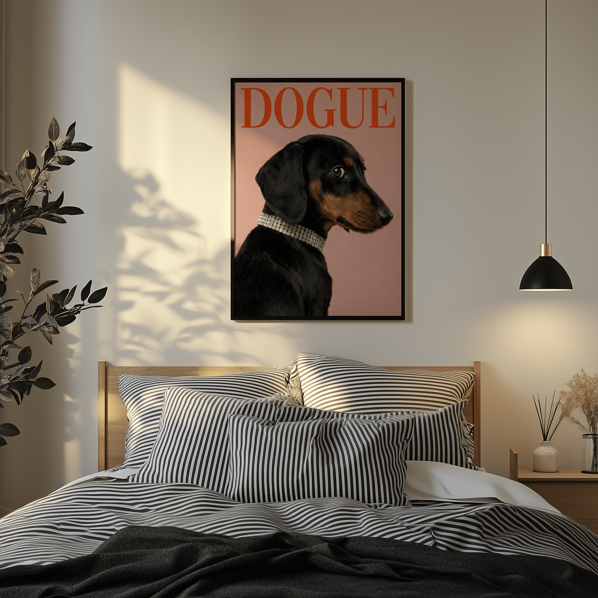 Dogue Dachshund Poster