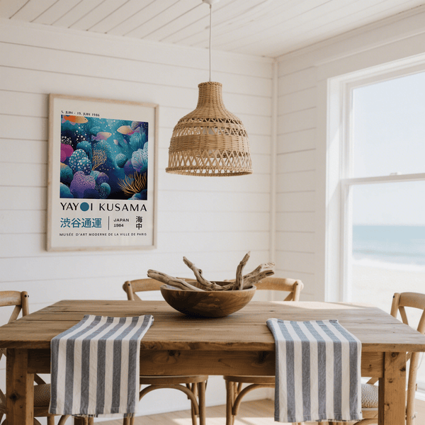 Vibrant Coral Pop Art