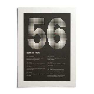 1956 Halftone Print, shown as an unframed paper print on a plain white background