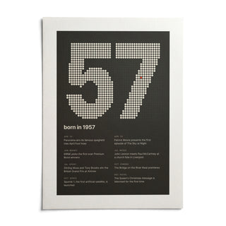 1957 Halftone Print, shown as an unframed paper print on a plain white background