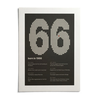 1966 Halftone Print, shown as an unframed paper print on a plain white background