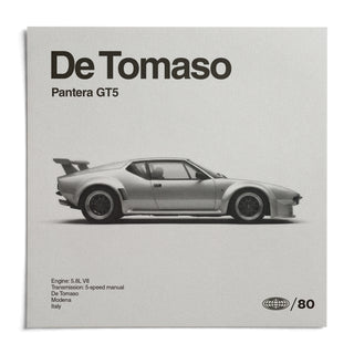 1970s Wedge Sports Car Poster, shown as an unframed paper print on a plain white background
