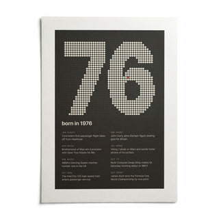 1976 Halftone Print, shown as an unframed paper print on a plain white background