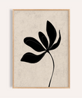 Minimalist Botanical Wall Art in beige and black for living room wall art print