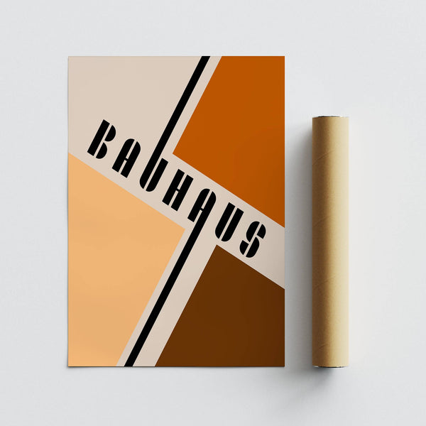 High-quality modern mid century poster on matte paper