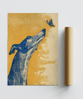 Greyhound Wall Art perfect for modern living room wall art
