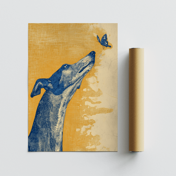 Greyhound Wall Art perfect for modern living room wall art