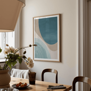 Linework arc wall art print with soft transitions and clean geometry