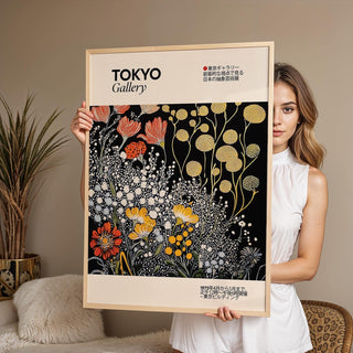Framed vintage Japanese wall art for stylish interiors