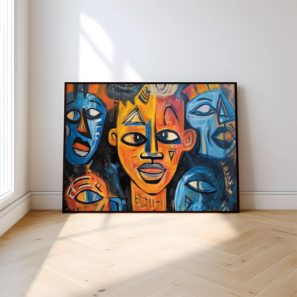 Powerful abstract African wall art for statement-making interiors
