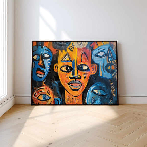 Powerful abstract African wall art for statement-making interiors