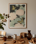 Butterfly Art Print with yellow butterflies for botanical theme
