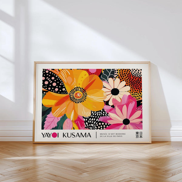 unique floral poster art with modern patterns