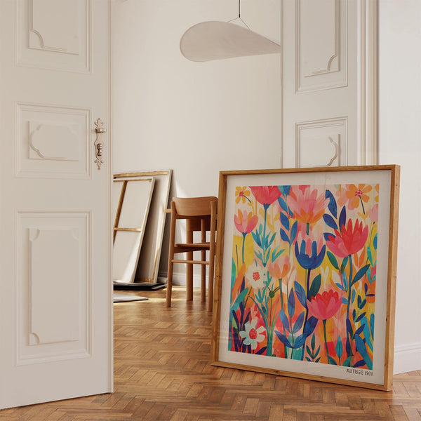 contemporary matisse exhibition poster for modern interiors