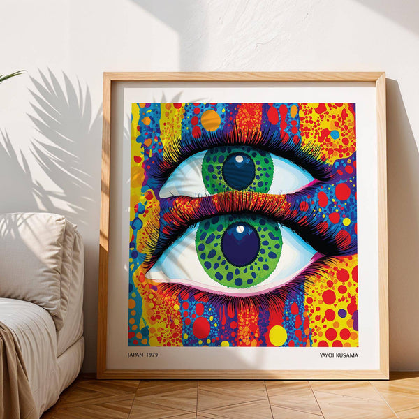 Colorful pop art in red, blue, yellow, and green for modern wall styling