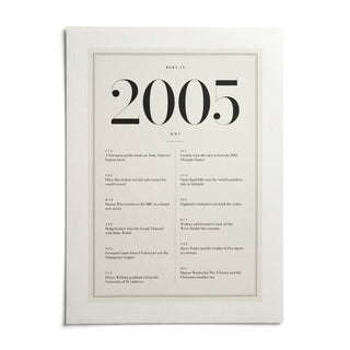 2005 Birthday Print, shown as an unframed paper print on a plain white background