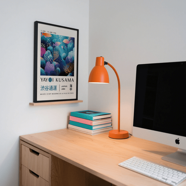 Rich underwater tones displayed in artistic fish artwork prints