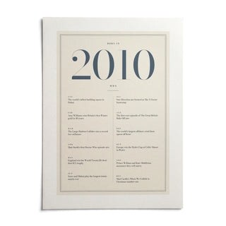 2010 Blue Birthday Print, shown as an unframed paper print on a plain white background