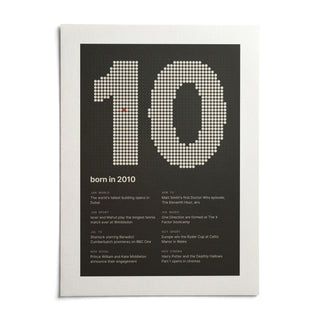 2010 Halftone Print, shown as an unframed paper print on a plain white background