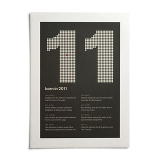 2011 Halftone Print, shown as an unframed paper print on a plain white background