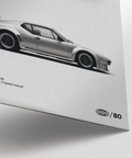 De Tomaso Pantera GT5 Print with Black and White tones for hallway poster